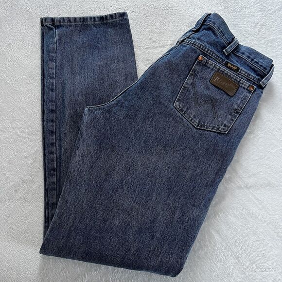Wrangler Cowboy Cut Western Blue jeans men Size 36x35 Straight Fit - Picture 1 of 8